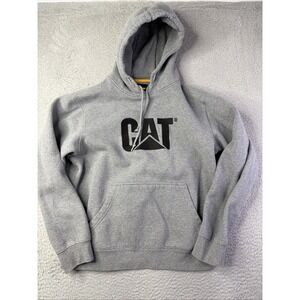 Caterpillar Hoodie Men's medium Gray CAT Construction heavy Duty material